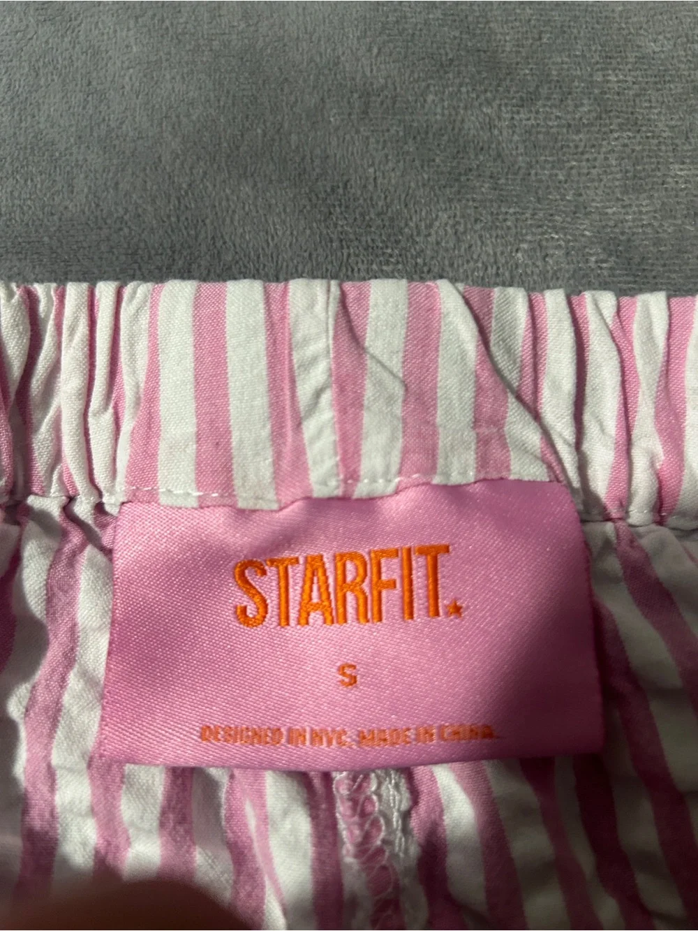 Pink Striped Kids Pajama Set with Tiny Red Hearts pink white